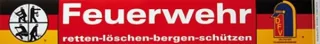 Feuerwehr Aufkleber AUSSENKLEBEND - 40x6 cm - Retten - Löschen - Bergen - Schützen DFV