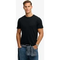 Superdry Rundhalsshirt CLASSIC ESSENTIAL TEE Relaxed Fit, aus Baumwolle und Single Jersey, mit Rundhalsausschnitt