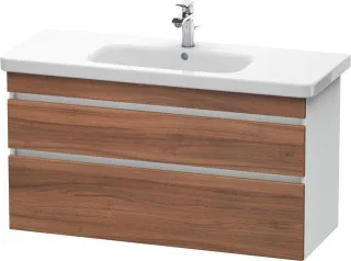 Duravit DuraStyle Waschtischunterbau wandhängend Nussbaum & Weiß Matt 1130x448x610 mm - DS649507918 DS649507918