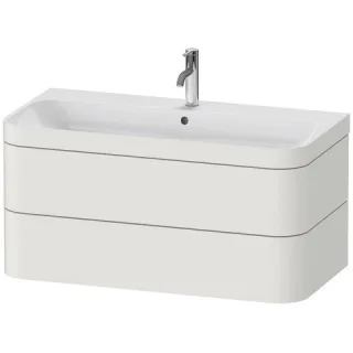 Duravit Happy D.2 Plus c-bonded Set wandhängend Nordic Weiß Seidenmatt 975x490x480 mm - HP4638O3939 HP4638O3939