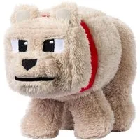 Mattel GmbH Spielfigur Ein Minecraft Film Plüschfigur Dennis der Wolf 20 cm