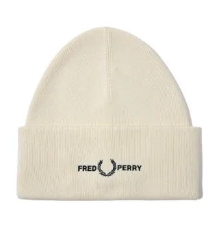 Bonnet Fred Perry Pour Accessoires en Écru