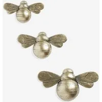Next Wanddekoobjekt 3er-Set Bienen-Wandschild