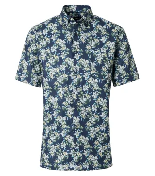 VENTI - Businesshemd Kurzarm blau - Gr. - 47