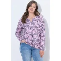 Laurasøn Longsleeve Shirt Langarm V-Ausschnitt Print