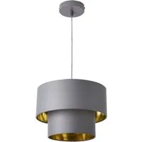lux.pro Hängeleuchte, ohne Leuchtmittel, »Lopar« Deckenleuchte Pendelleuchte 30cm grau/gold
