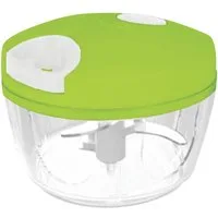 Cheffinger Zerkleinerer Manueller Multischneider & Zerkleinerer - 500 ml, Weiß/Grün