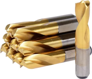 KS Tools HSSE-TiN Schweißpunkt-Bohrer, Ø 8mm, 10er Pack - 332.0809
