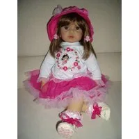 CMTPUPPENGALERIE Babypuppe Daina von Doris Stannat - braune Haare, braune Augen (1-tlg)