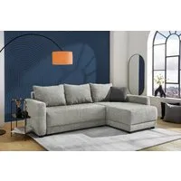 Jockenhöfer Gruppe Ecksofa Venezia L-Form, B: 234 cm, mit Bettfunktion, Bettkasten & Zierkissen