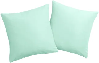 OTTO home Dekokissen "Parry Microfaser" 2-er Set, unifarben, Kissenhüllen ohne Füllung, mit Reißverschluss