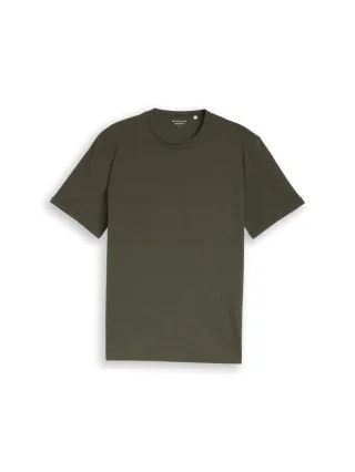 Tom Tailor - T-Shirt mit Logo-Print grün - Gr. - XXXL