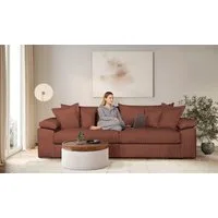 OTTO home Big-Sofa Soft&Cosy XL, B: 246 cm - OTTO. Verlässliche Qualität., Mega-Sofa, Cord oder Chenille-Struktur, mit Federkern & 4 Zierkissen