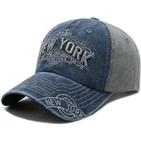 Sporty Baseball Cap New York Classic Vintage Retro Baseballcap mit Belüftungslöchern