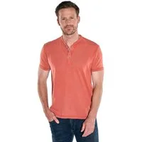 Engbers T-Shirt Herren Henley T-Shirt, Dunkelorange