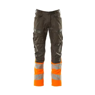 MASCOT Herren Hose mit Knietaschen ACCELERATE SAFE Dunkelanthrazit / Hi-vis Orange 48 - 19679-236-1814-76C48