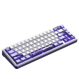 AULA King68 Mechanical Keyboard 68 Keys Gasket Structure Hot-swappable RGB Light 8KHz 0.125ms Low Delay 0.01mmRT Wired E