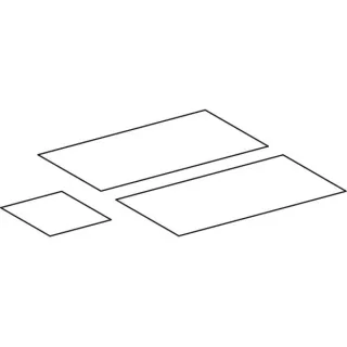 Geberit Auszug Einlegmatten Set, myDay Waschtisch-US, Modell Y824060-824063, 598652000 598652000