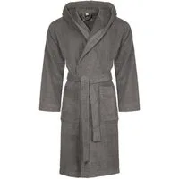 CLASS HOME COLLECTION Unisex-Bademantel mit Kapuze – Baumwoll-Frottee Morgenmantel für Damen & Herren, klassisch, 100% Baumwolle, Kapuze, Binde Gürtel, Mit Kapuze, zwei aufgesetzten Taschen und Bindegürtel