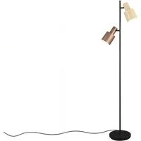 TRIO Leuchten LED Stehlampe, Dimmfunktion, LED wechselbar, Warmweiß, Stehend-e Leselampe für Lese-ecke mit 2 schwenkbaren Spots, Höhe 161cm