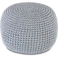Amagohome Sitzhocker Bodenkissen Pouf Ø55 H37 Mohar Sitzhocker Sitzpouf waschbar nachfüllba, Bezug abnehmbar u. bei 30° Feinwäsche waschbar!