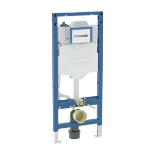 Geberit Duofix Wand-WC-Element 111075002 Unterputz-Spülkasten 12cm, mit HS50 Hygienespülung/1 Wasseranschluss, mit Sigma