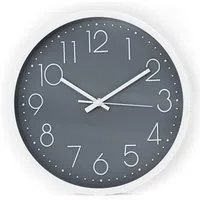 Intirilife Wanduhr (Wanduhr lautlos, ohne Tickgeräusche klassiche moderene Quarzuhr)