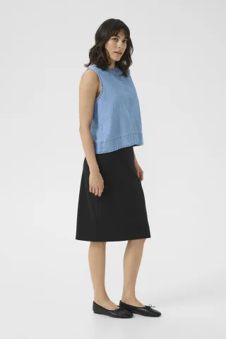 Ärmellose Bluse KAluise Loose fit medium blue