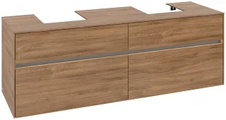 Villeroy & Boch Waschtischunterschrank Collaro C107B0 1600x548x500mm mit Beleuchtung Kansas Oak C107B0RH