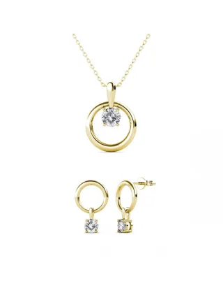 Octavia Set - Gold und Kristall