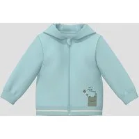 s.Oliver Sweatjacke Sweatshirt Jacke Unisex Sweatshirt-Jacke mit Kapuze und Motiv