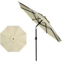 Ferghana Sonnenschirm Sonnenschirm mit Kurbel, Balkonschirm Rund, UV-Schutz UPF 50+ Wasserdicht Windfest