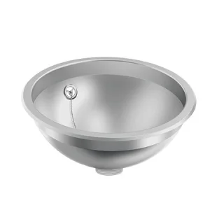 KWC Aquarotter Rundbecken, RONDO, Edelstahl, sdm, 295x119 mm, Überlauf, Ab-u.Überlaufgarn., 36000097 3600009744