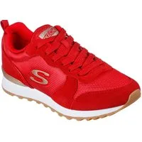 Skechers OG 85 - GOLDN GURL Sneaker Schnürschuh, Original-Retro-Jogginschuh mit Air-Cooled Memory Foam®