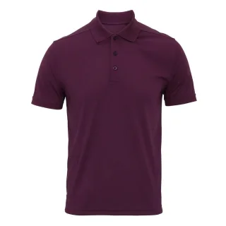 Premier Herren Coolchecker Pique Polo Shirt (Aubergine)
