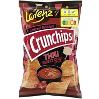 LORENZ Knabberei, Lorenz Crunchips Thai Sweet Chili Style Kartoffelchips Packung 130g