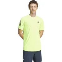 adidas Performance T-Shirt Club 3-Streifen limegrün Herren