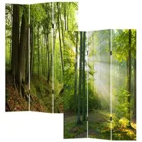 HTI-Line Paravent Paravent Waldweg (Stück, 1 St., 1 Paravent), Raumteiler Sichtschutz Trennwand