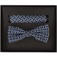 VENTI Fliege VENTI Set aus Fliege und Einstecktuch gemustert