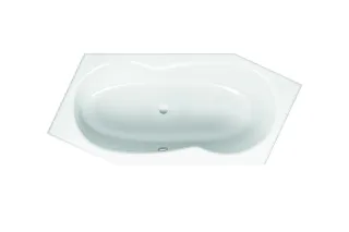 Bette Badewanne Sechseck Metric Antirutsch Sense Ablauf Fußende links 6841-000AS