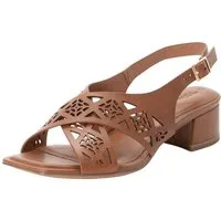 Tamaris ANTIshokk, TOUCH-IT aus Leder Blockabsatz Sandalette ANTIshokk
