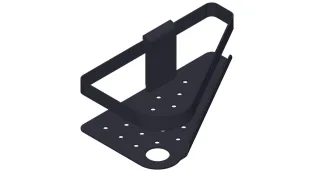 Giese Duschkorb Newport mit Halter für Rasierer Eckmodell schwarz matt, 30822-14 30822-14
