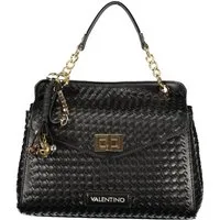 Valentino Umhängetasche, Luxuriöse Damenhandtasche Schwarz mit Schulterriemen & Viel Stauraum