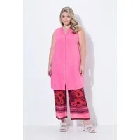 MIAMODA Longbluse Longbluse ärmellose A-Linie Tunika-Ausschnitt