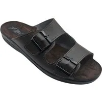 Pitzi Pantolette zehenoffen, 67000, braun Pantolette Sommerschuh, Hausschuh