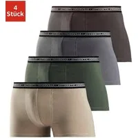 AUTHENTIC LE JOGGER Boxer Boxershorts für Herren (Packung, 4-St), schwarzer Webbund mit Logoschriftzug