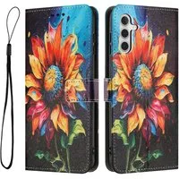 Wigento Handyhülle für Samsung Galaxy A17 A26 A16 4G 5G Kunstleder Klapp Wallet Motiv TPU 6,7 Zoll, Kartenfächer, Standfunktion