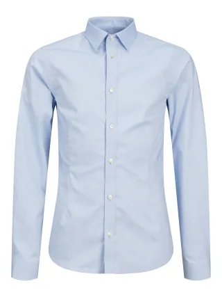 JACK&JONES - JPRPARMA SHIRT L/S NOOS JNR Cashmere Blue - Gr. - 176