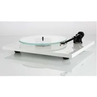 rega Planar 2 Plattenspieler inkl. transparenter Abdeckhaube weiß/schwarz Plattenspieler (Riemenantrieb)