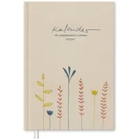 Eine der Guten Verlag Lehrerkalender Lehrerplaner 2026 2027 - A4, creme beige, 1 Doppelseite / Woche, Schuljahr 26/27, 224 S. Hardcover, klimaneutral